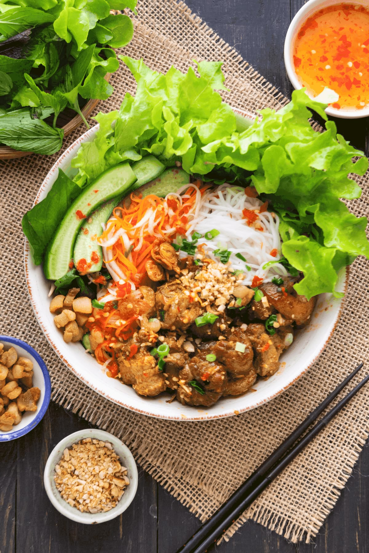 bún thịt nướng