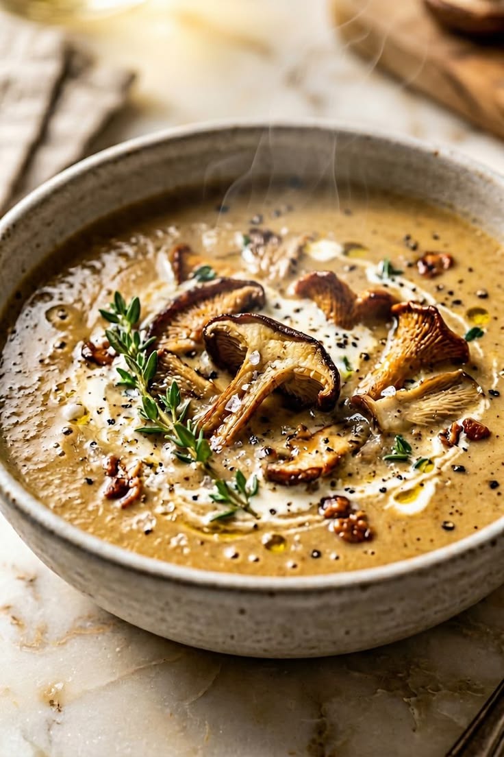 creamy mushroom soup