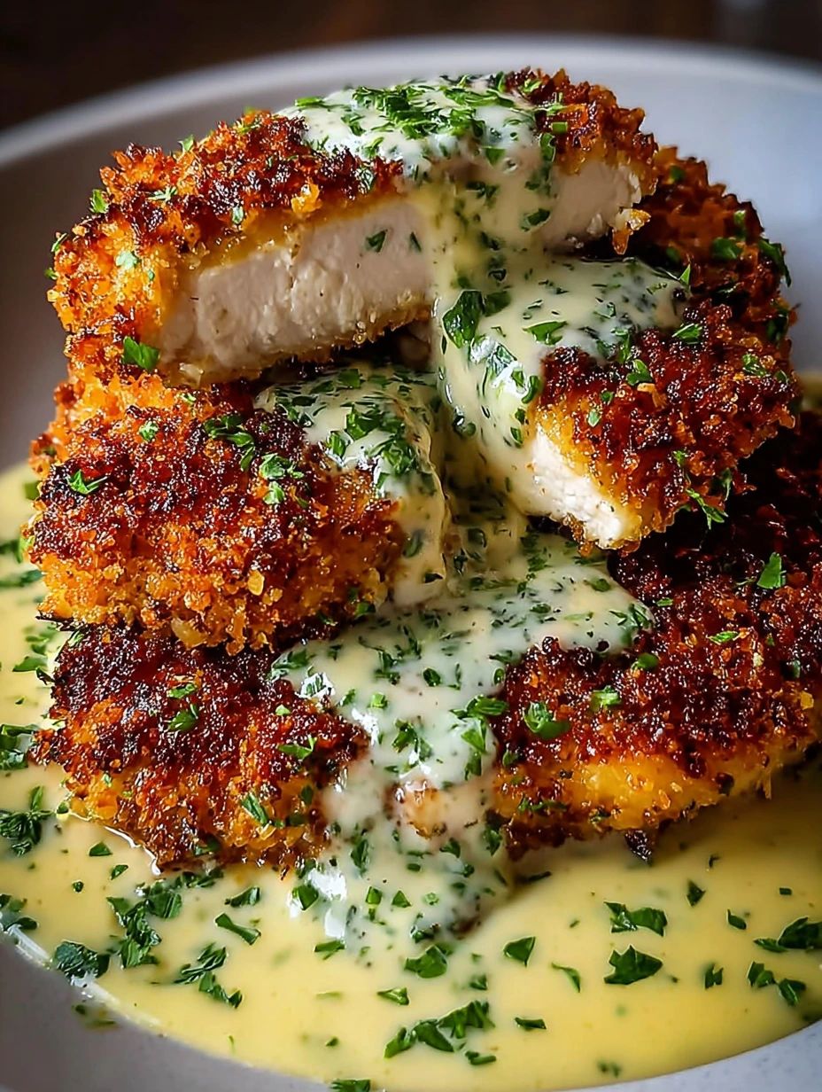 Crispy parmesan chicken