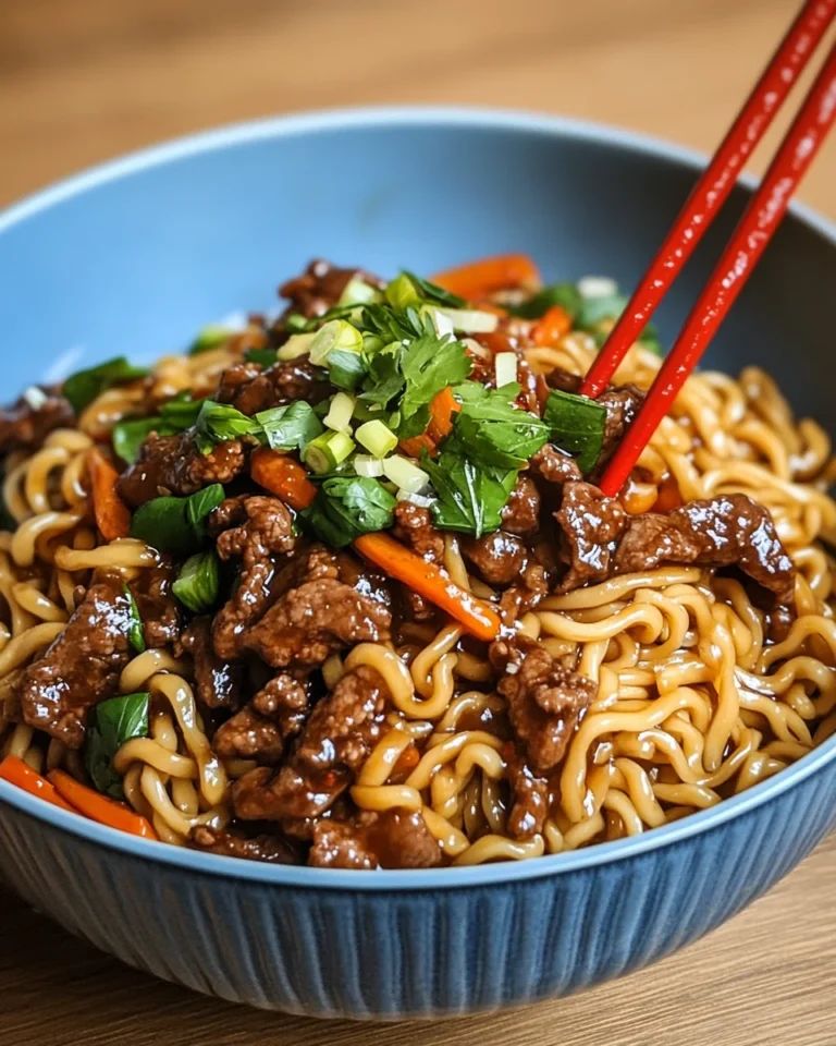 Sticky Hoisin Beef Noodles